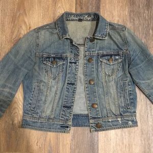 American Eagle Cropped Denim Jacket